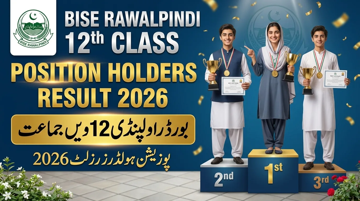 BISE Rawalpindi 12th Class Position Holders Result 2026