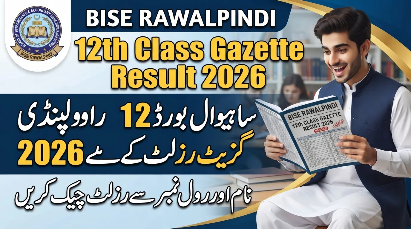 BISE Rawalpindi 12th Class Gazette Result 2026